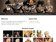 Tablet Screenshot of dragonballz-world.com